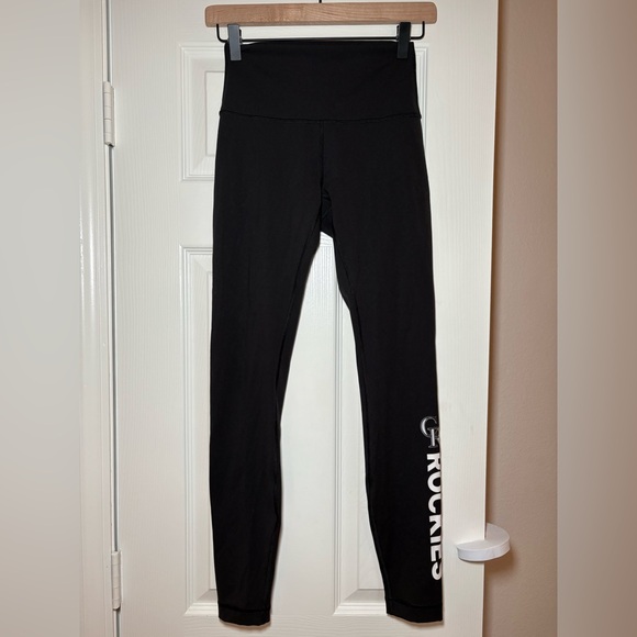 Lululemon Wunder Under‎ Colorado Rockies Leggings 28” Black - Size 4 - Picture 1 of 7